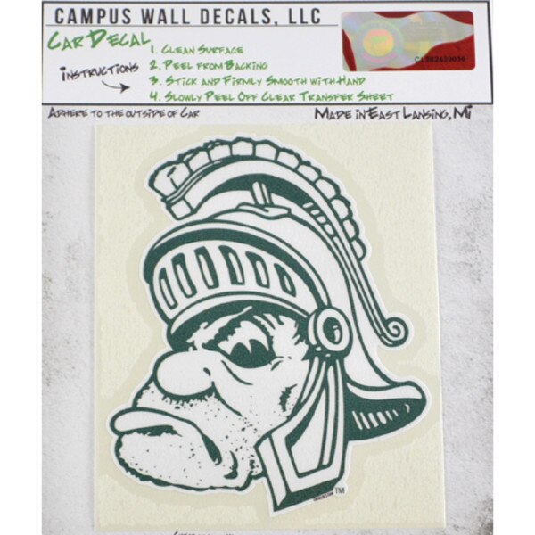 Green Gruff Sparty Msu Decal