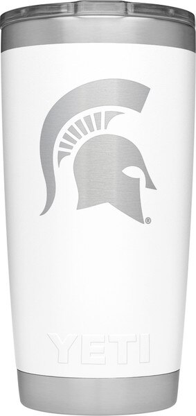 YETI Michigan State White 20oz Tumbler