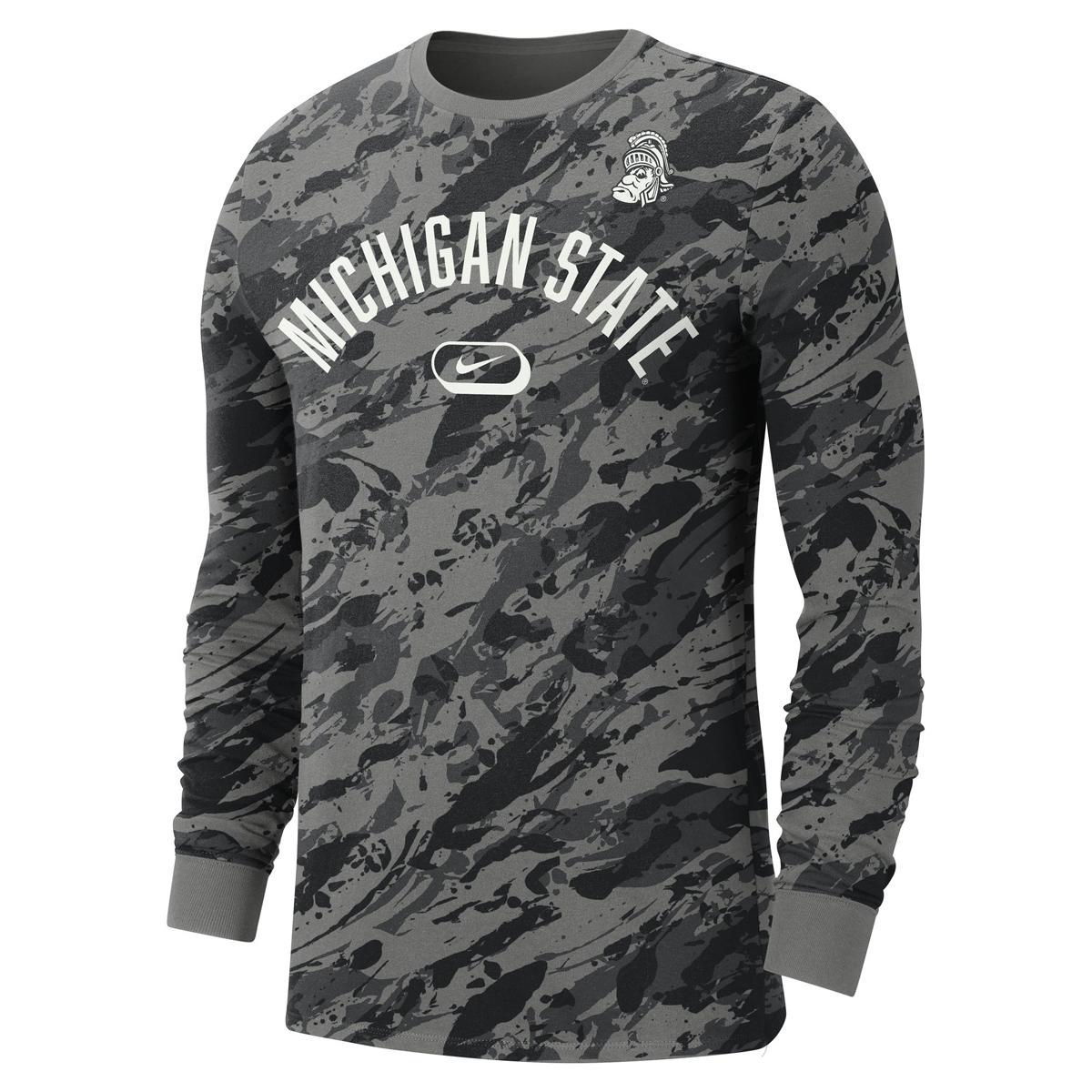 long sleeve gray nike shirt