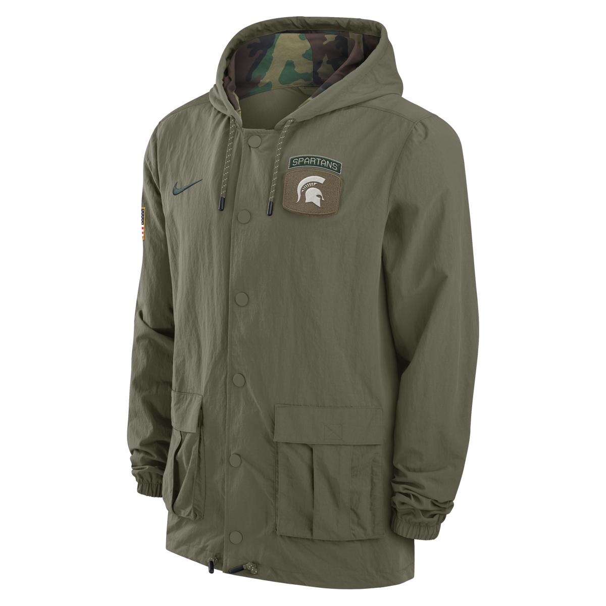 nike michigan state windbreaker